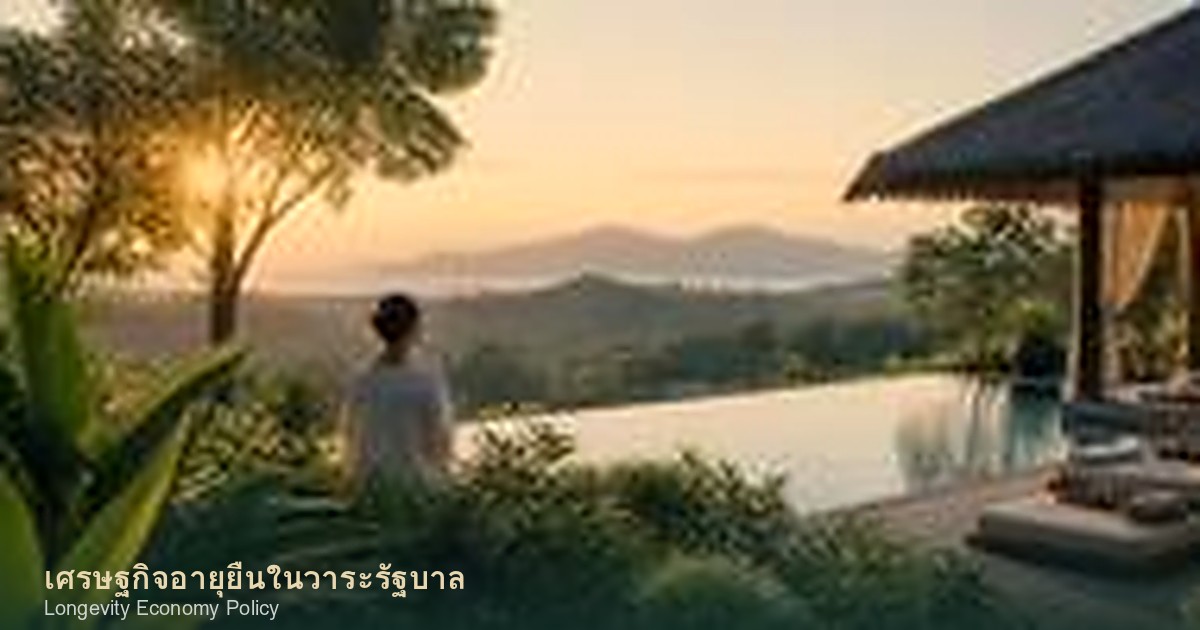 เศรษฐกิจอายุยืนในวาระรัฐบาล จากสิทธิประโยชน์การลงทุนถึงยุทธศาสตร์ท่องเที่ยว